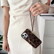 Tri-fold zipper phone case for iphone