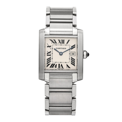 Stainless Steel 25mm Tank Francaise Quartz Watch
