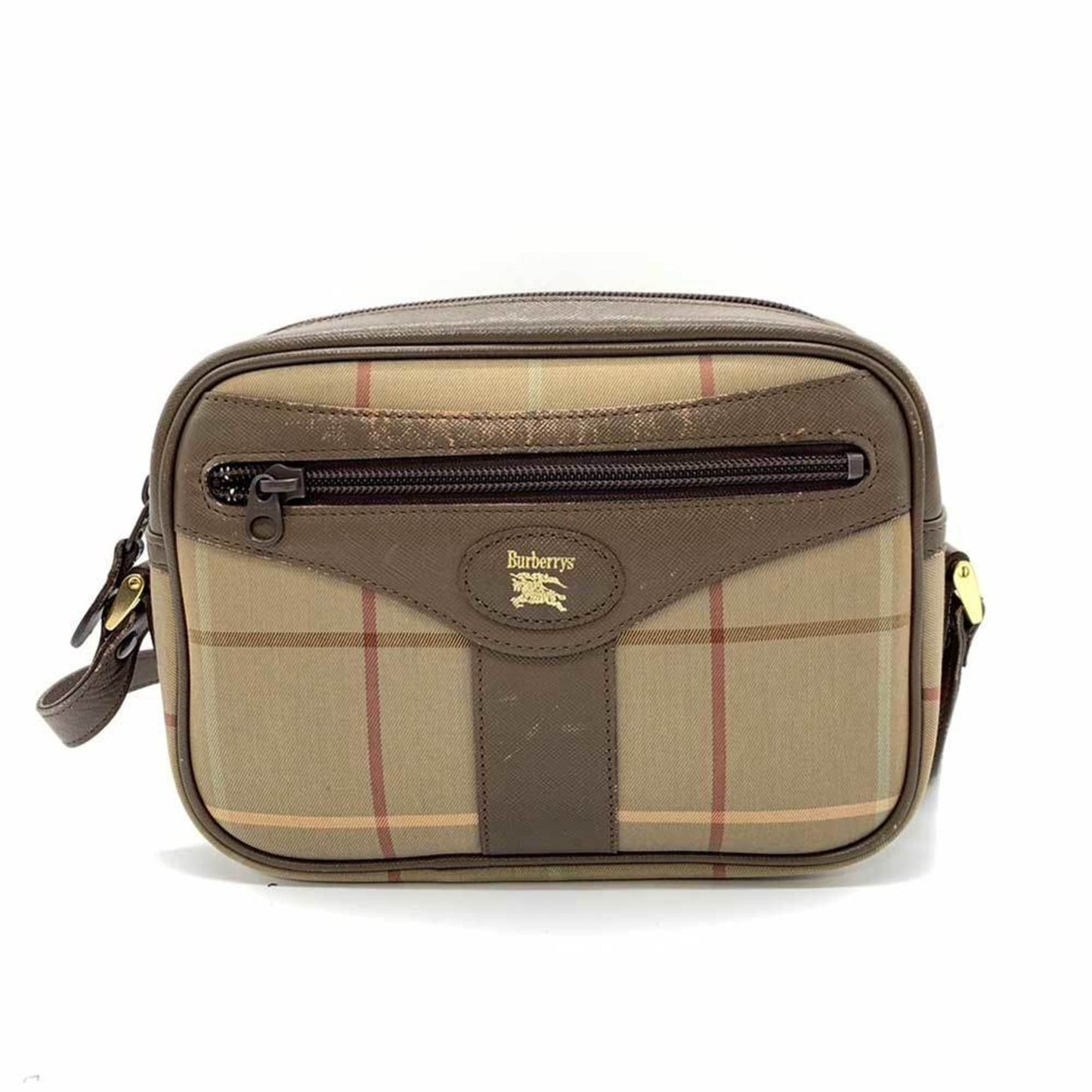Burberry Brand Canvas White Shoulder Bag Style 12