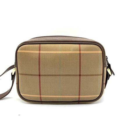 Burberry Brand Canvas White Shoulder Bag Style 12