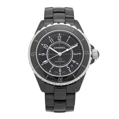Stainless Steel Ceramic 38mm J12 Automatic Watch Black