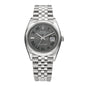 Stainless Steel 36mm Oyster Perpetual Wimbledon Datejust Watch Slate 126200