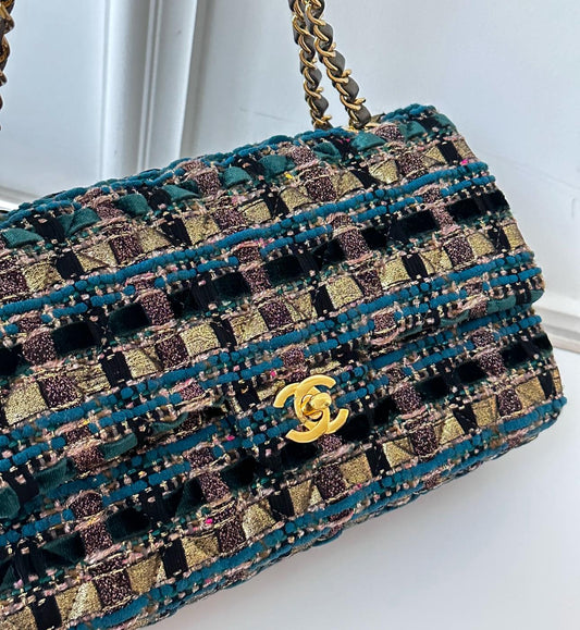 Chanel Timeless Tweed Shoulder Bag Rovelle Bags