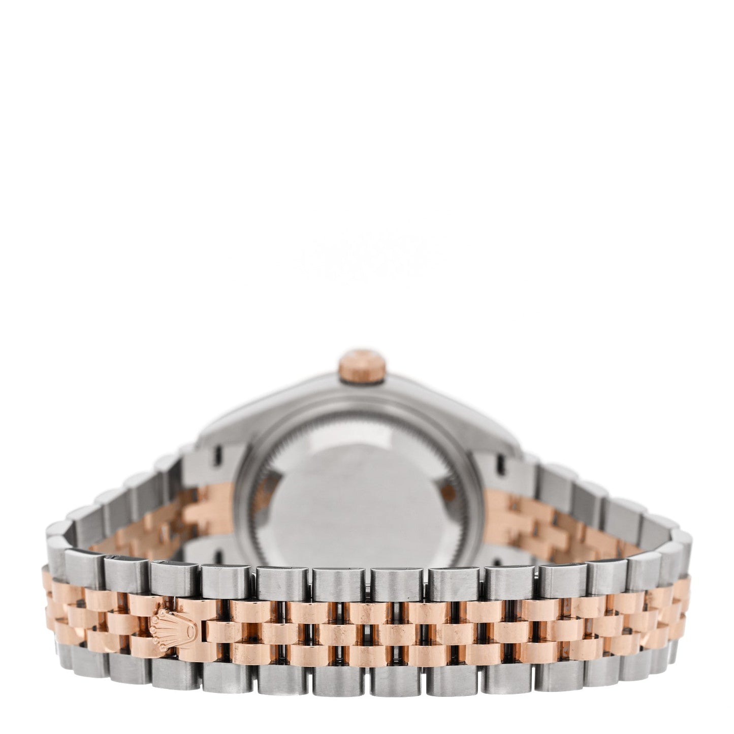 Stainless Steel 18K Everose Gold Diamond 28mm Oyster Perpetual Datejust Watch Chocolate 279171