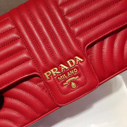 Medium Leather Prada Diagramme Bag