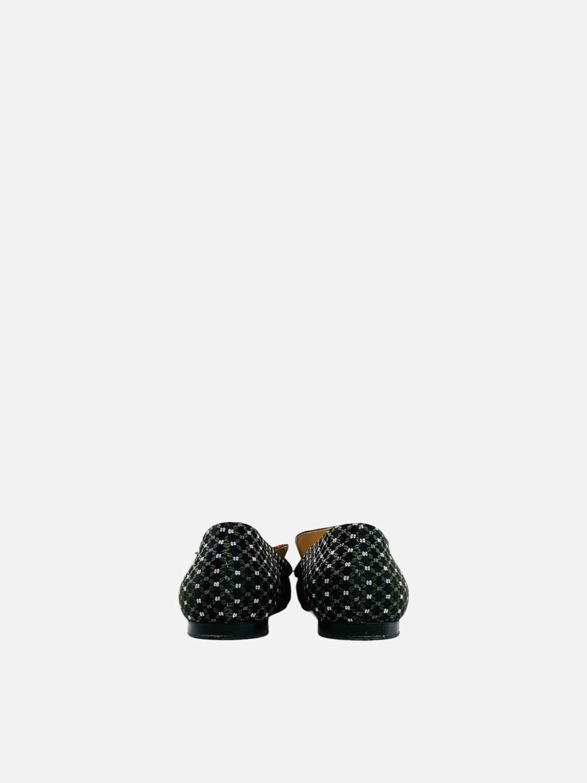 FENDI Black Multicolor Printed Size EU 36 Flats Rovelle Bags