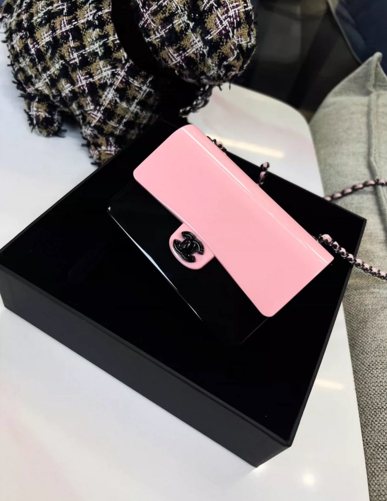 Chanel Luxury Leather Black Handbag Rovelle Bags
