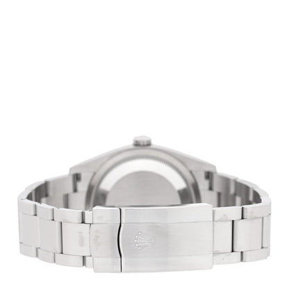 Stainless Steel 36mm Oyster Perpetual Watch Bright Blue 126000