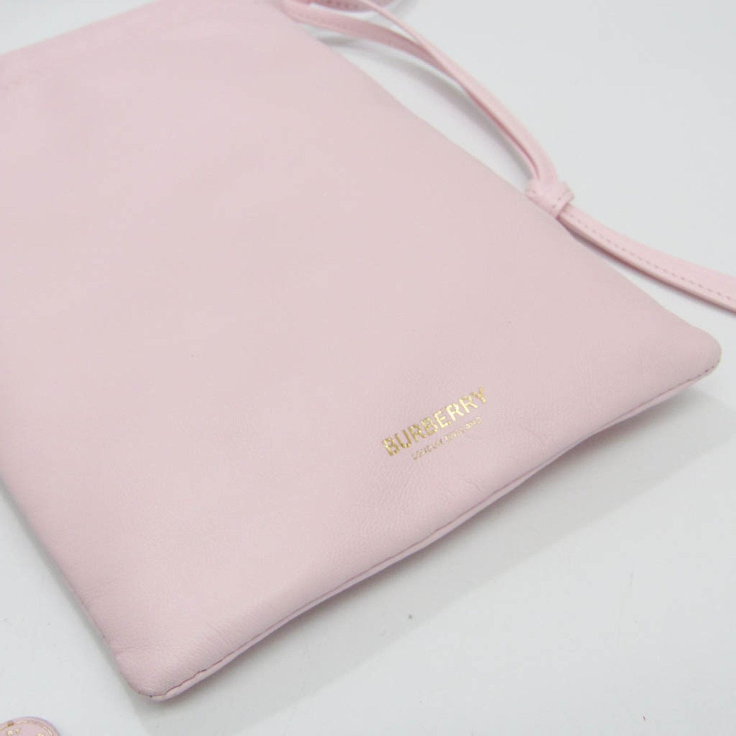 Burberry Pink Leather Shoulder Bag ( )