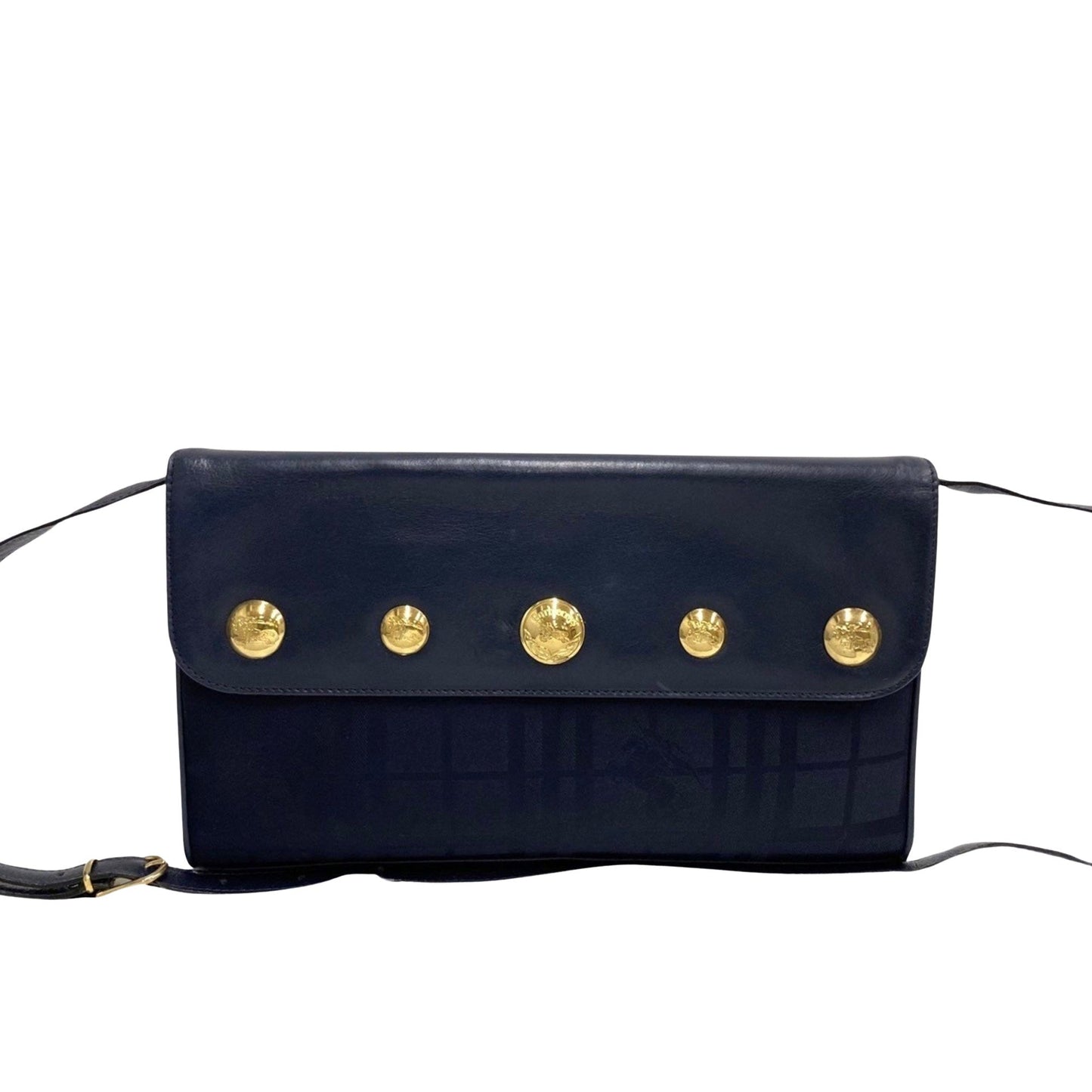 Burberry Brand Leather Blue Shoulder Bag Style 2