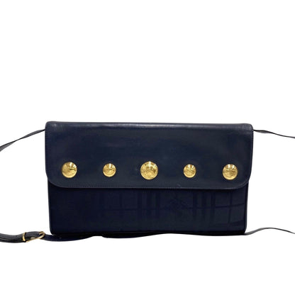 Burberry Brand Leather Blue Shoulder Bag Style 2