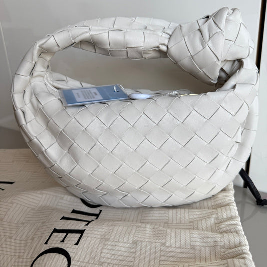 Bottega Veneta Jodie Mini White Leather Gold Hardware