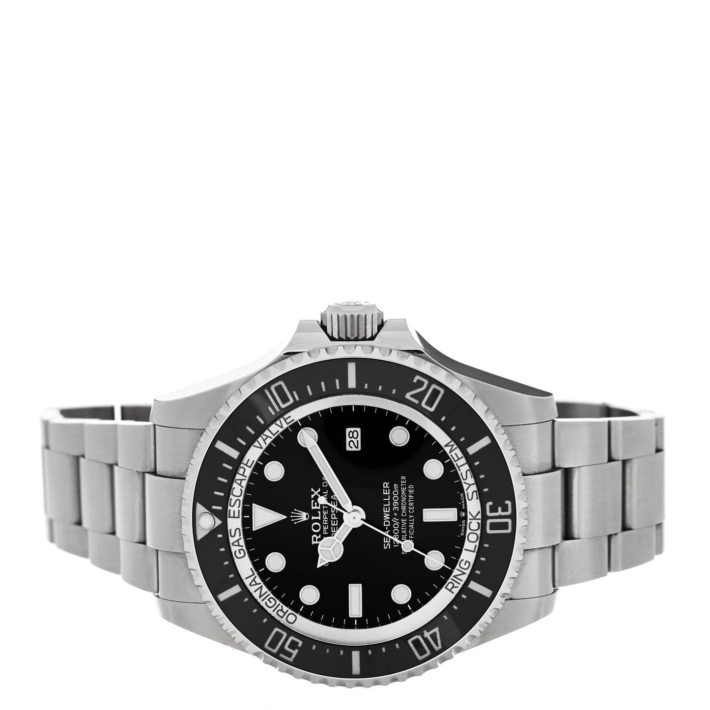 Stainless Steel 44mm Oyster Perpetual Date Sea-Dweller Deepsea Watch Black 126660
