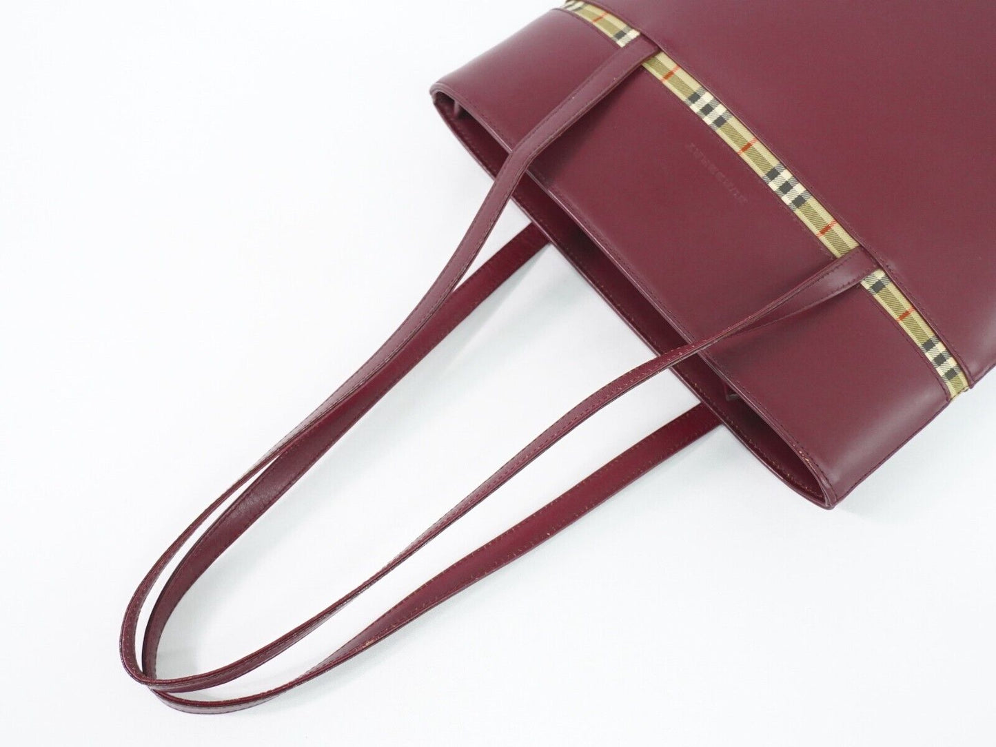 Burberry Brand Leather Red Shoulder Bag Style 3