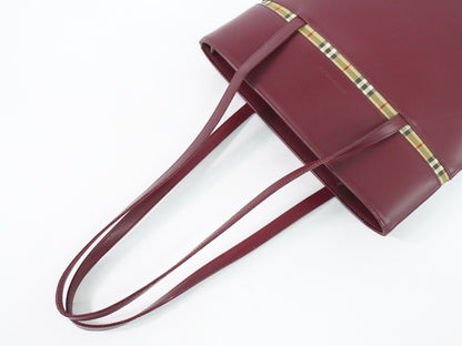 Burberry Brand Leather Red Shoulder Bag Style 3