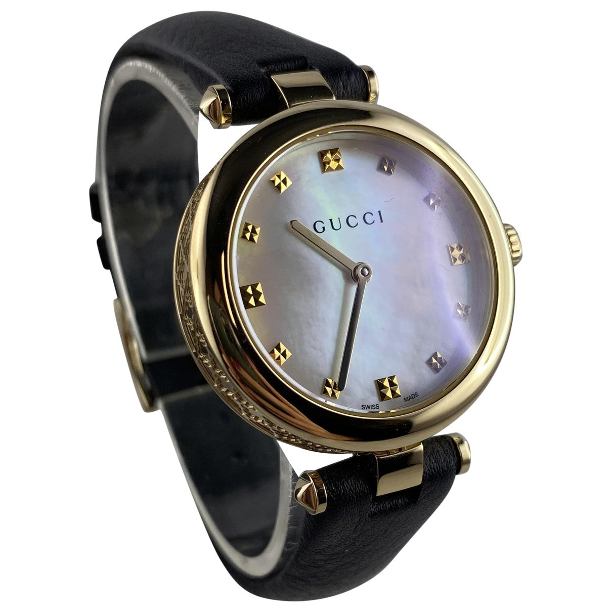 Gucci diamantissima gold gold plated watch