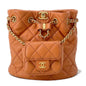 Chanel Matelasse Backpack with Mini Bag Pouch Orange AS3947 Leather Size Small Rovelle Bags