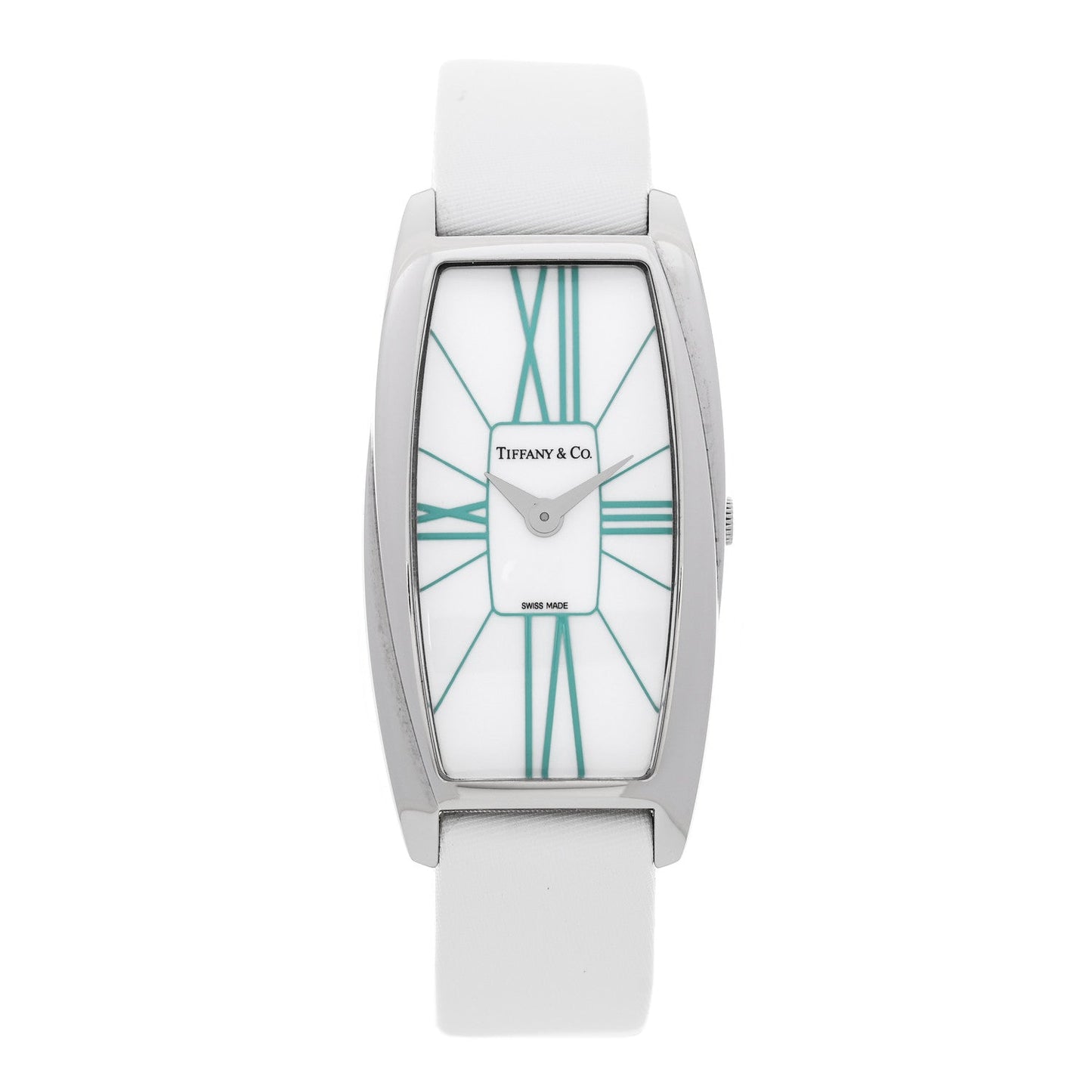 Stainless Steel Satin 22mm Gemea Quartz Watch White