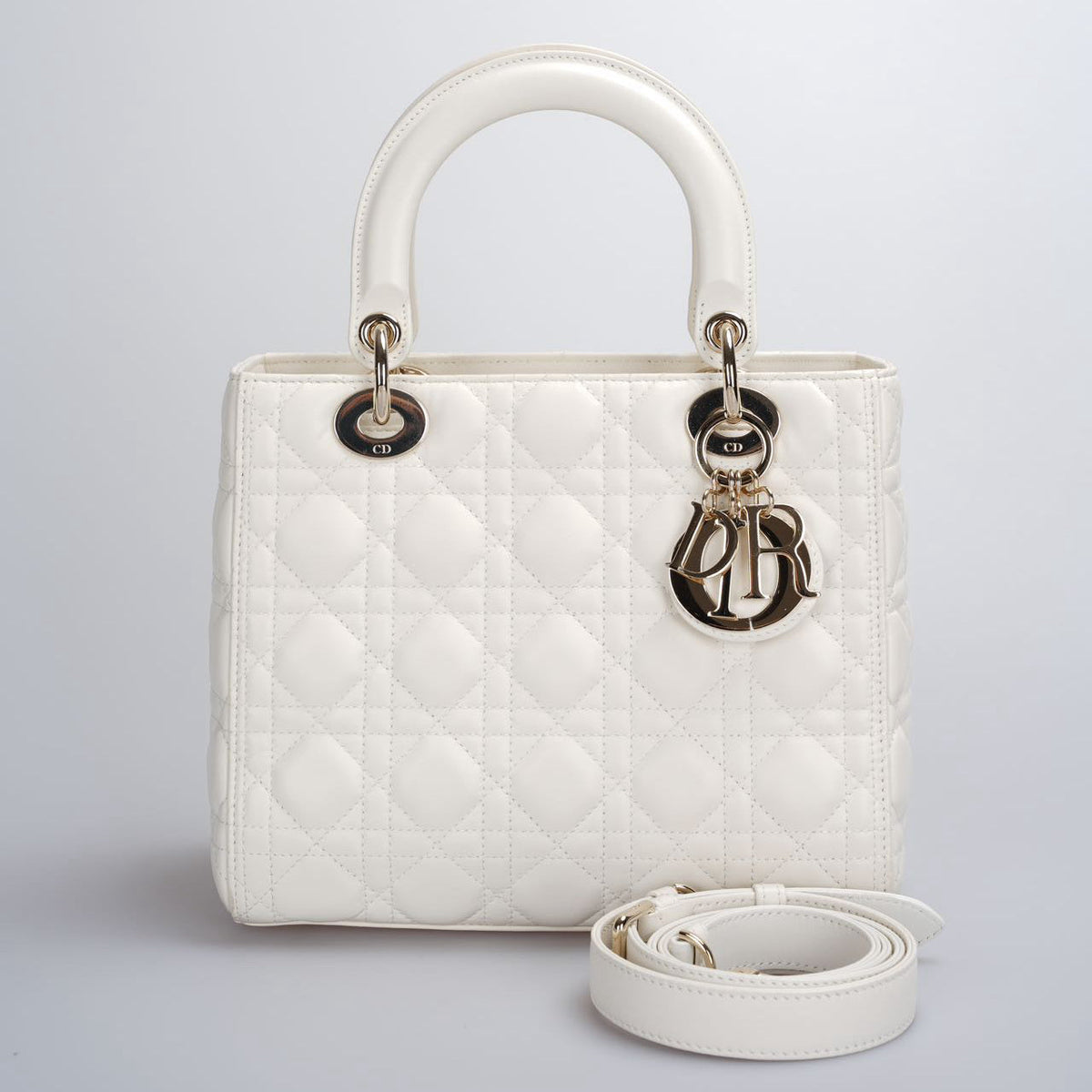 Dior Lady Dior Leather Handbag Style 115 Rovelle Bags