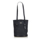 Burberry Plastic Smoke Leather Black Tote Bag