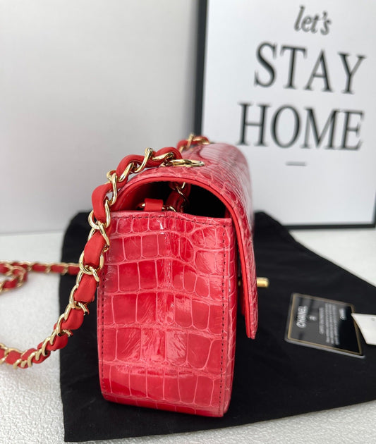 Chanel Mini Flap Gold Shoulder Bag Gold Rovelle Bags
