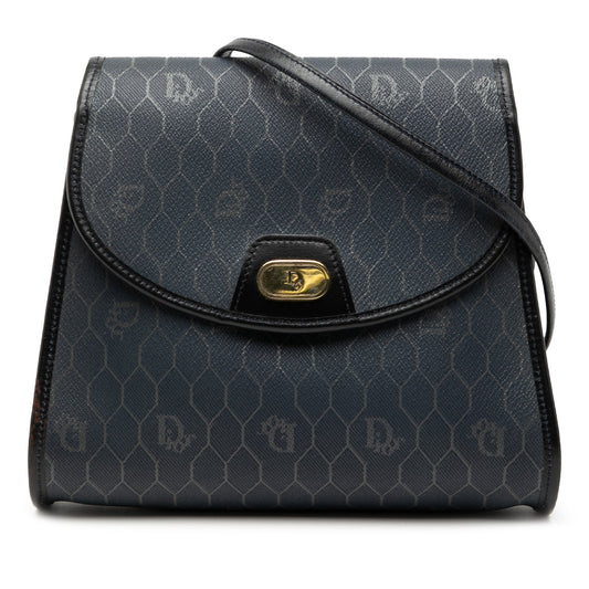 Blue Dior Honeycomb Coated Canvas Crossbody Rovelle Bags