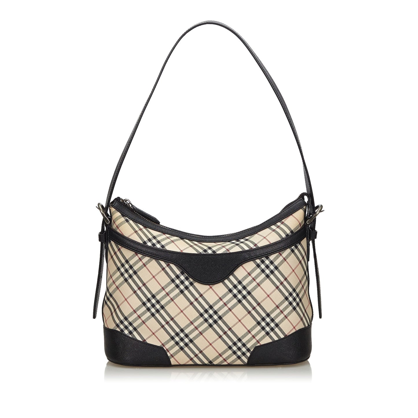 Burberry Nova Jacquard Leather Beige Shoulder Bag