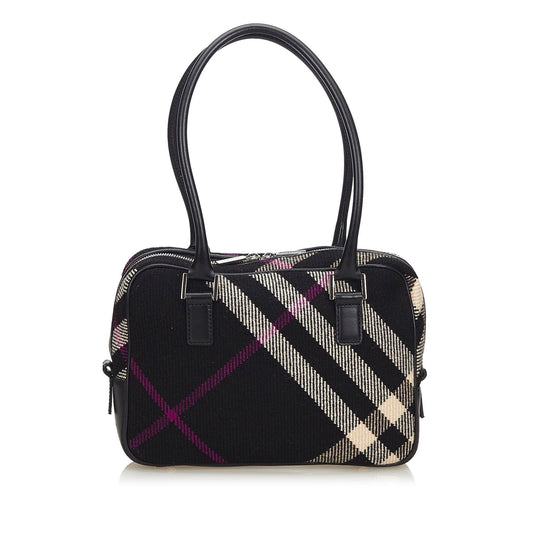 Burberry Fabric United Leather Black Shoulder Bag