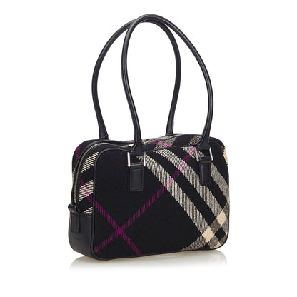 Burberry Fabric United Leather Black Shoulder Bag