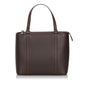 Burberry Dark Others Leather Brown Tote Bag