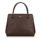 Burberry Dark Others Leather Brown Tote Bag Style 2