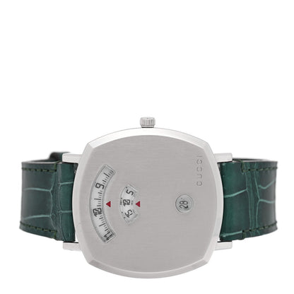 Stainless Steel Alligator 38mm Grip Quartz Watch Green