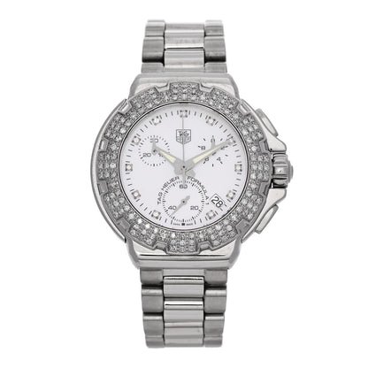 Stainless Steel Diamond Bezel Mother of Pearl 36mm Formula 1 Lady Quartz Watch CAC1310