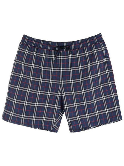 Luxury Burberry Check Swim Shorts Navy