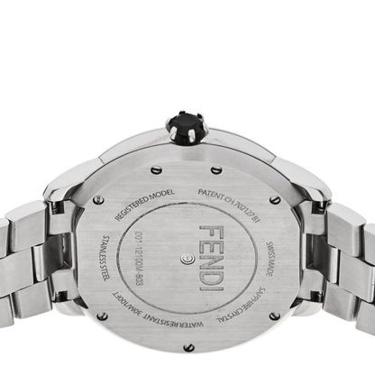 Stainless Steel Mother of Pearl Topaz Spinel 38mm Ishine Rotating Gem Two Tone Quartz Watch Black