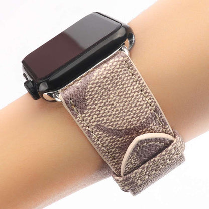 Coach Apple Watch Band Beige Leather Shop
