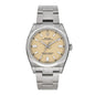Stainless Steel 36mm Oyster Perpetual Watch Beige 126000