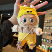 [Baby + Clothes] Pendant Baby Clothes Plush Vinyl Face Doll Bag Pendant Niche Bulala Doll