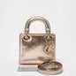 Dior Mini Lady Dior Bag Gold In Python Leather With Gold Hardware On Rovelle Bags