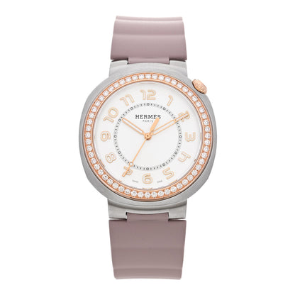 Stainless Steel 18K Rose Gold Diamond Bezel 36mm Cut Automatic Watch Glycine