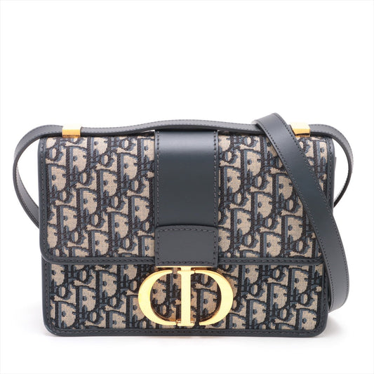 Christian Dior Blue Dior Oblique Jacquard 30 Montaigne Shoulder Bag [Clearance Sale] Rovelle Bags