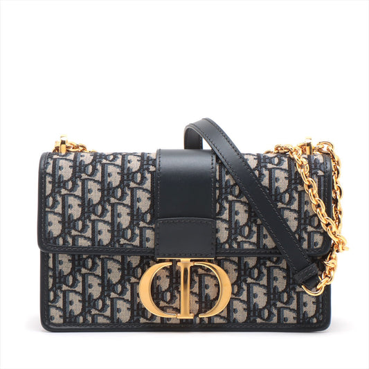 Christian Dior Blue Dior Oblique Jacquard 30 Montaigne Bag [Clearance Sale] Rovelle Bags