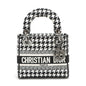 Christian Dior Black X White Embroidery Mini Lady D-Lite Bag [Clearance Sale] Rovelle Bags
