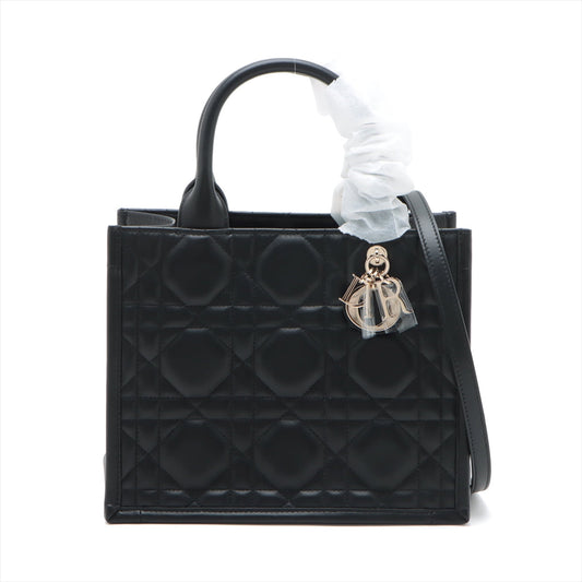 Christian Dior Black Leather Small Book Tote [Clearance Sale] Rovelle Bags