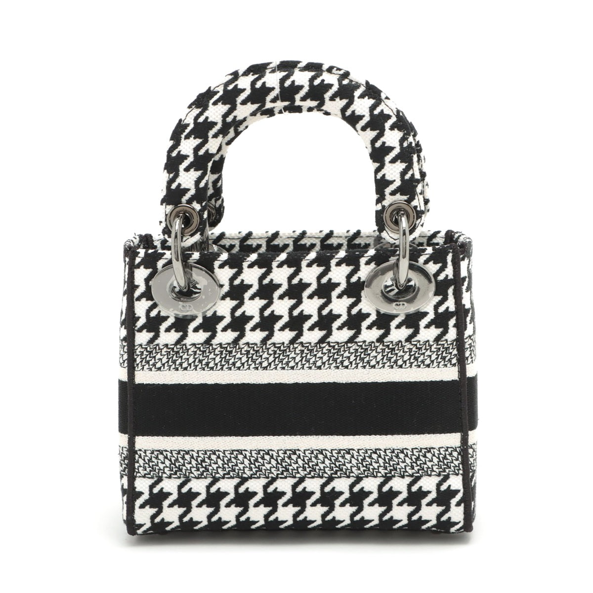 Christian Dior Black X White Embroidery Mini Lady D-Lite Bag [Clearance Sale] Rovelle Bags