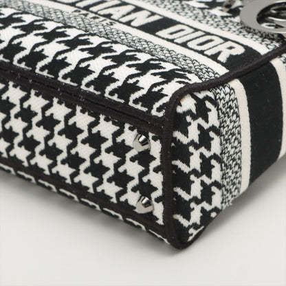 Christian Dior Black X White Embroidery Mini Lady D-Lite Bag [Clearance Sale] Rovelle Bags