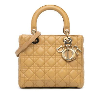 Dior Lady Dior Quilted Leather Handbag Rovelle Bags