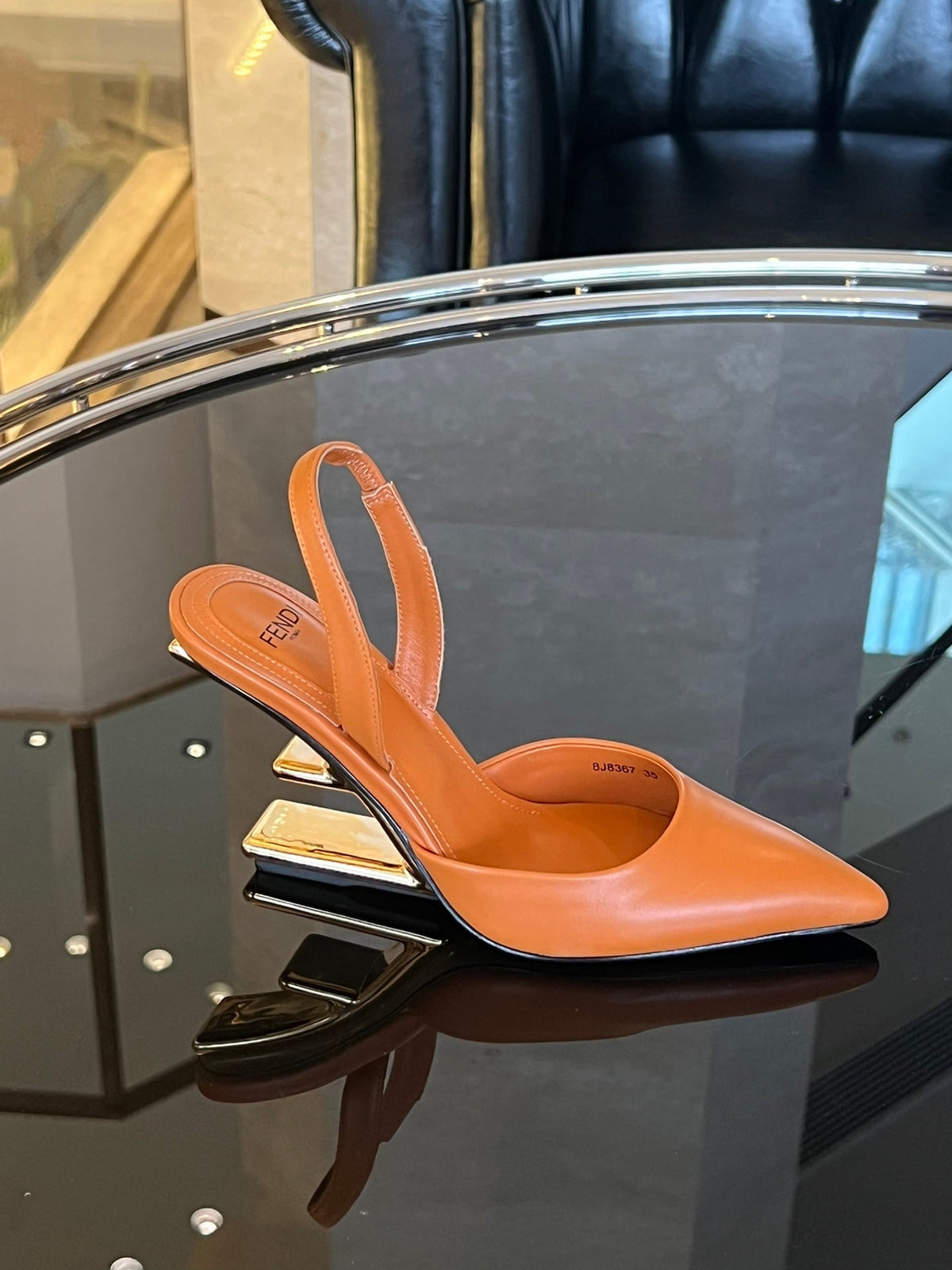 Fendi First Heel Slingbacks
