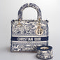 Christian Dior Lady Dior D-Lite Bag Medium In Canvas Rovelle Bags
