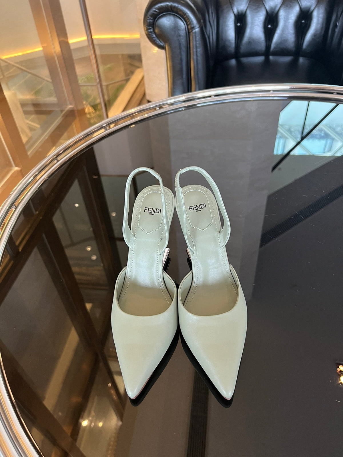 Fendi First Heel Slingbacks